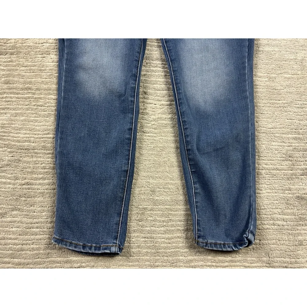 Time and Tru Jeans Womens‎ 14 Blue Denim Cotton Blend High Rise Skinny